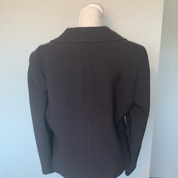 Lafayette 148 Black Wool Blend Blazer Size 12 Petite - Picture 4 of 7